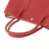 HERMES エルメス ガーデンパーティー PM ルージュピマン ユニセックス  ヴァッシュカントリー ハンドバッグ Aランク 中古 銀蔵