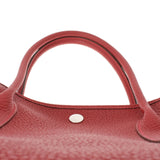 HERMES エルメス ガーデンパーティー PM ルージュピマン ユニセックス  ヴァッシュカントリー ハンドバッグ Aランク 中古 銀蔵