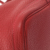 HERMES エルメス ガーデンパーティー PM ルージュピマン ユニセックス  ヴァッシュカントリー ハンドバッグ Aランク 中古 銀蔵