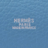 HERMES Hermes Market GM Blue Jean Silver Bracket □ A engraved (around 1997) Unisex Toryon Remance Shoulder Bag AB Rank Used Ginzo