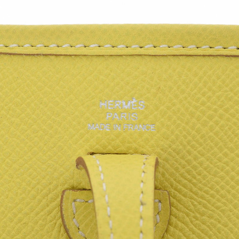 HERMES エルメス エヴリン TPM ライム シルバー金具 □P刻印(2012年頃) レディース ヴォーエプソン ショルダーバッグ Aランク 中古 銀蔵