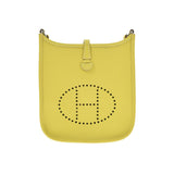 HERMES エルメス エヴリン TPM ライム シルバー金具 □P刻印(2012年頃) レディース ヴォーエプソン ショルダーバッグ Aランク 中古 銀蔵