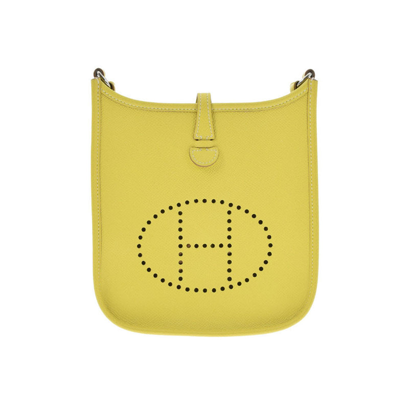 HERMES エルメス エヴリン TPM ライム シルバー金具 □P刻印(2012年頃) レディース ヴォーエプソン ショルダーバッグ Aランク 中古 銀蔵