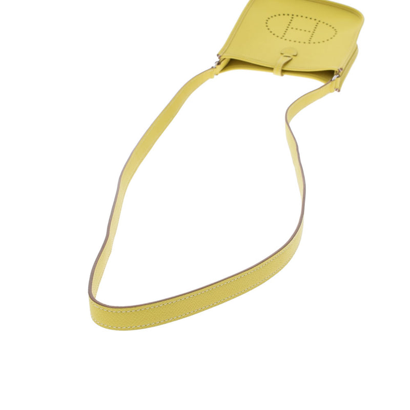 HERMES エルメス エヴリン TPM ライム シルバー金具 □P刻印(2012年頃) レディース ヴォーエプソン ショルダーバッグ Aランク 中古 銀蔵