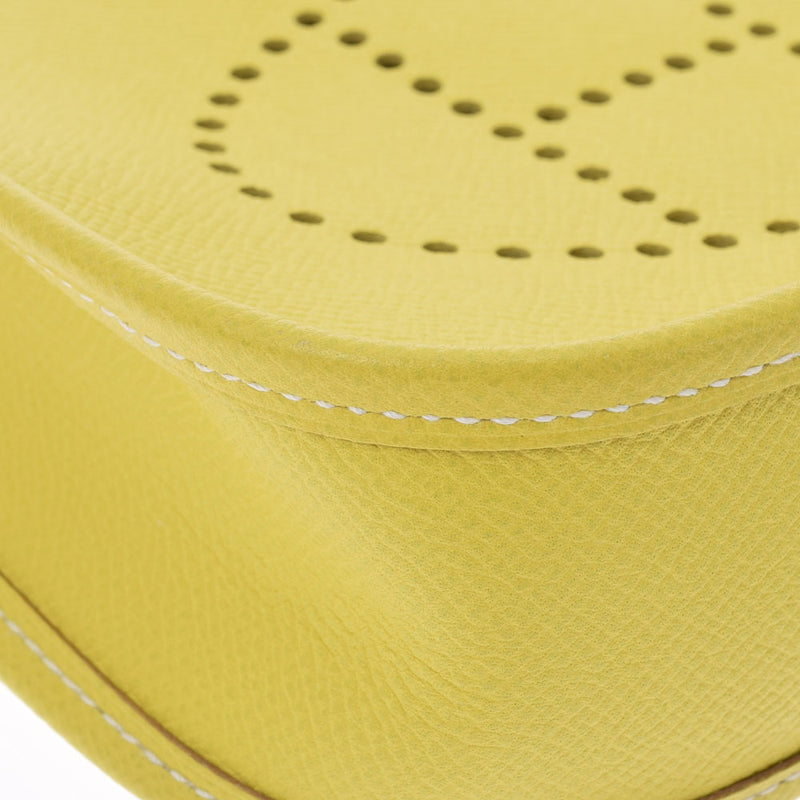 HERMES エルメス エヴリン TPM ライム シルバー金具 □P刻印(2012年頃) レディース ヴォーエプソン ショルダーバッグ Aランク 中古 銀蔵