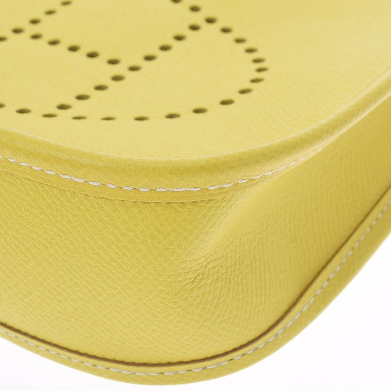 HERMES エルメス エヴリン TPM ライム シルバー金具 □P刻印(2012年頃) レディース ヴォーエプソン ショルダーバッグ Aランク 中古 銀蔵