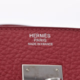 HERMES エルメス バーキン30 ルージュビフ パラジウム金具 □R刻印(2014年頃) レディース トリヨンクレマンス ハンドバッグ Aランク 中古 銀蔵