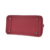 HERMES エルメス バーキン30 ルージュビフ パラジウム金具 □R刻印(2014年頃) レディース トリヨンクレマンス ハンドバッグ Aランク 中古 銀蔵