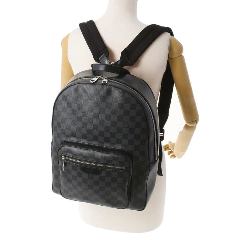 LOUIS VUITTON ルイヴィトン ダミエ グラフィット ジョッシュ 黒/グレー N41473 メンズ ダミエグラフィットキャンバス リュック・デイパック ABランク 中古 銀蔵