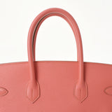 HERMES エルメス バーキン35 フラミンゴ ゴールド金具 □Q刻印(2013年頃) ユニセックス ヴォーエプソン ハンドバッグ Aランク 中古 銀蔵