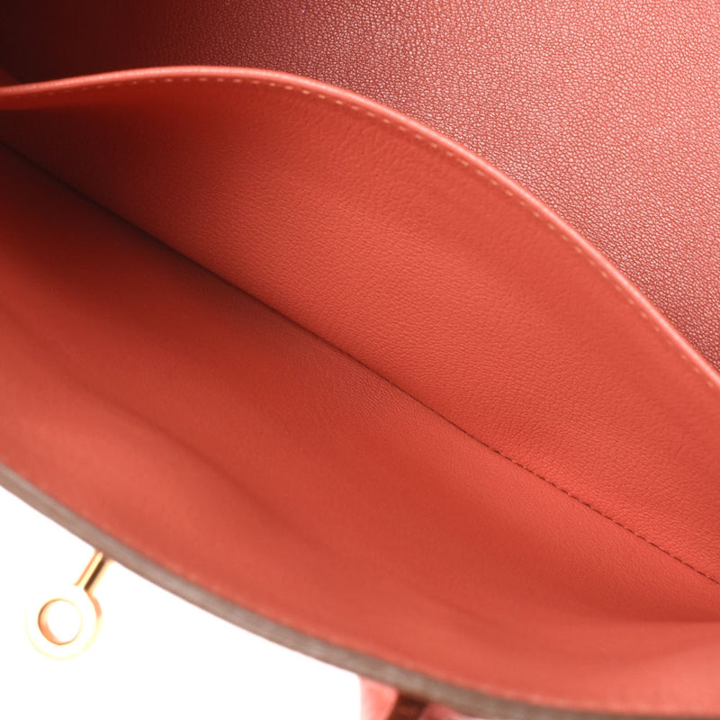 HERMES エルメス バーキン35 フラミンゴ ゴールド金具 □Q刻印(2013年頃) ユニセックス ヴォーエプソン ハンドバッグ Aランク 中古 銀蔵