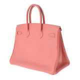 HERMES エルメス バーキン35 フラミンゴ ゴールド金具 □Q刻印(2013年頃) ユニセックス ヴォーエプソン ハンドバッグ Aランク 中古 銀蔵