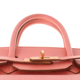 HERMES エルメス バーキン35 フラミンゴ ゴールド金具 □Q刻印(2013年頃) ユニセックス ヴォーエプソン ハンドバッグ Aランク 中古 銀蔵
