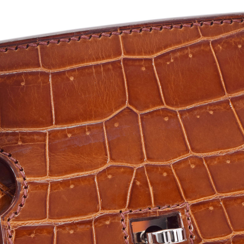 HERMES Hermes Birkin 35 Meal Paladium Bracket □ K engraved (around 2007) Unisex Polosus Handbag A Rank used Ginzo