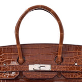 HERMES Hermes Birkin 35 Meal Paladium Bracket □ K engraved (around 2007) Unisex Polosus Handbag A Rank used Ginzo