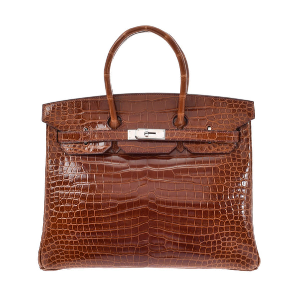 爱马仕爱马仕（Hermes Hermes）伯金（Hermes Hermes Birkin）35粉paladium bracket□K雕刻（2007年左右）男女polosus手提包