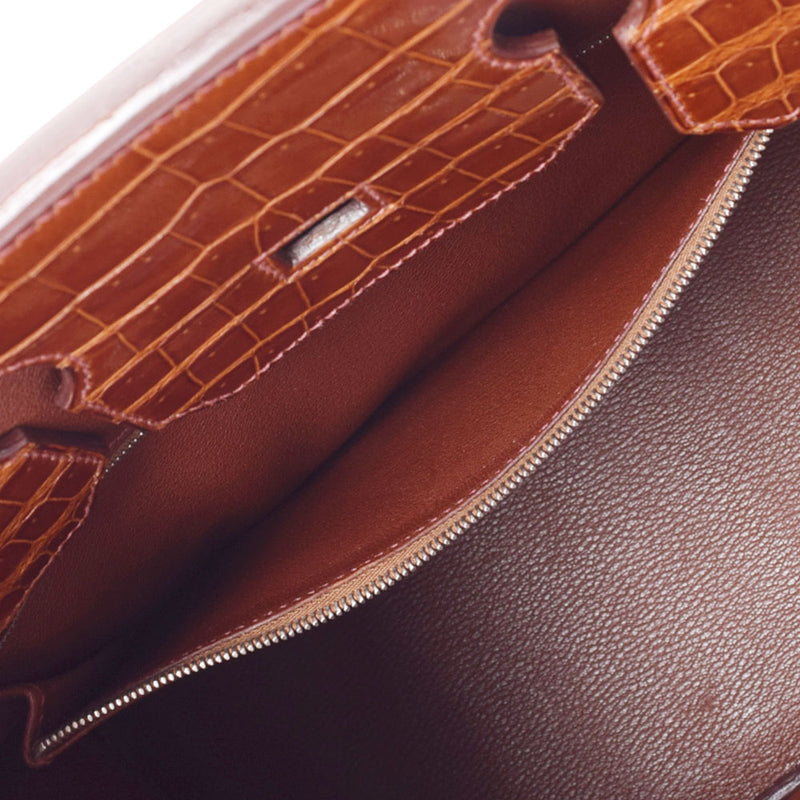 HERMES Hermes Birkin 35 Meal Paladium Bracket □ K engraved (around 2007) Unisex Polosus Handbag A Rank used Ginzo