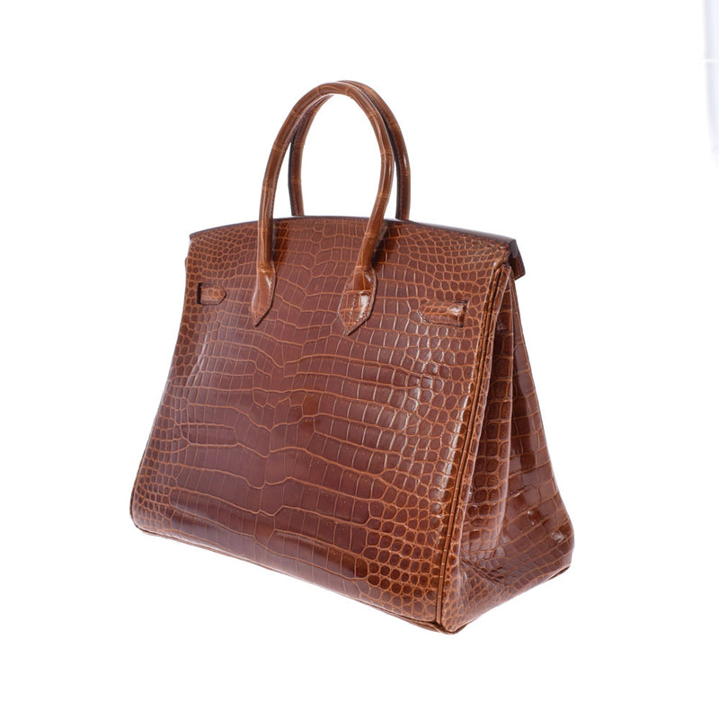 HERMES Hermes Birkin 35 Meal Paladium Bracket □ K engraved (around 2007) Unisex Polosus Handbag A Rank used Ginzo