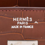 HERMES Hermes Birkin 35 Meal Paladium Bracket □ K engraved (around 2007) Unisex Polosus Handbag A Rank used Ginzo
