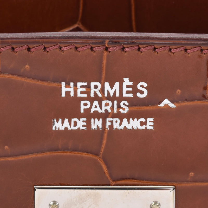 HERMES Hermes Birkin 35 Meal Paladium Bracket □ K engraved (around 2007) Unisex Polosus Handbag A Rank used Ginzo