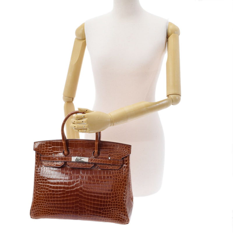 HERMES Hermes Birkin 35 Meal Paladium Bracket □ K engraved (around 2007) Unisex Polosus Handbag A Rank used Ginzo