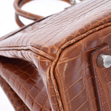 HERMES Hermes Birkin 35 Meal Paladium Bracket □ K engraved (around 2007) Unisex Polosus Handbag A Rank used Ginzo
