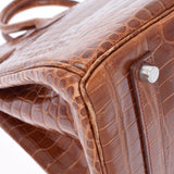 HERMES Hermes Birkin 35 Meal Paladium Bracket □ K engraved (around 2007) Unisex Polosus Handbag A Rank used Ginzo