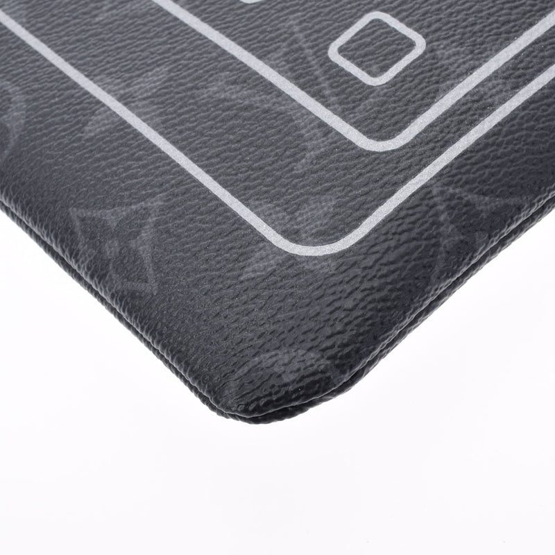 路易威顿路易·维顿（Louis Vuitton）路易威登（Louis Vuitton）会标日食碎片iPad ipad案例链黑色M64449男士会标日食帆布袋新二手Ginzo