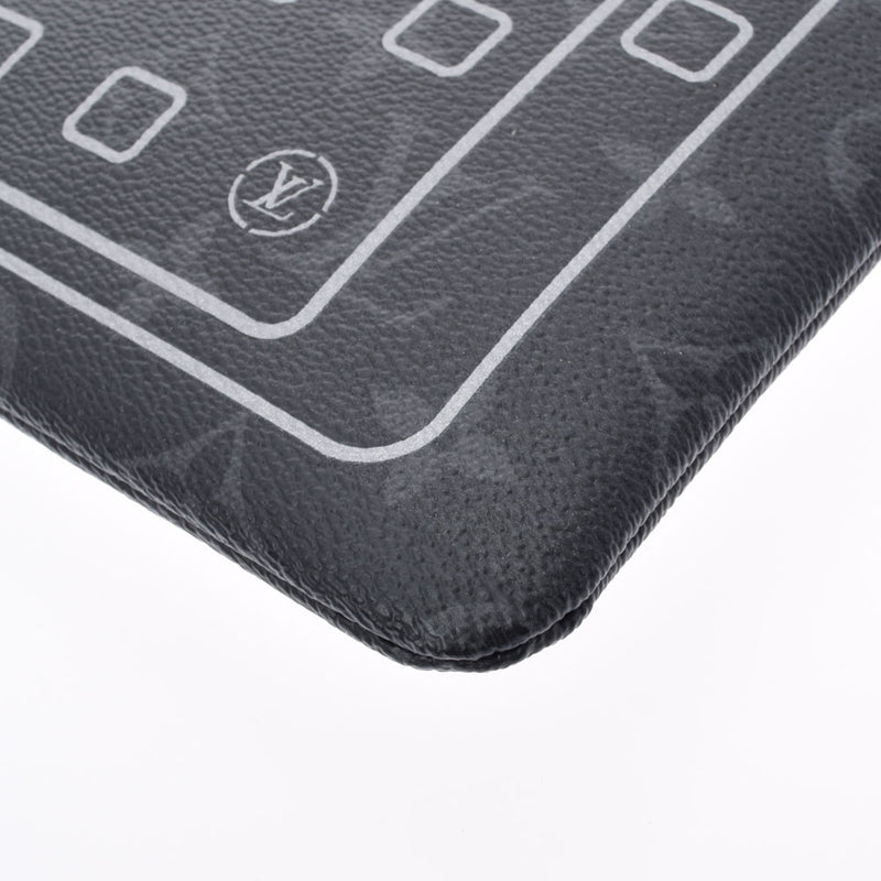 路易威顿路易·维顿（Louis Vuitton）路易威登（Louis Vuitton）会标日食碎片iPad ipad案例链黑色M64449男士会标日食帆布袋新二手Ginzo