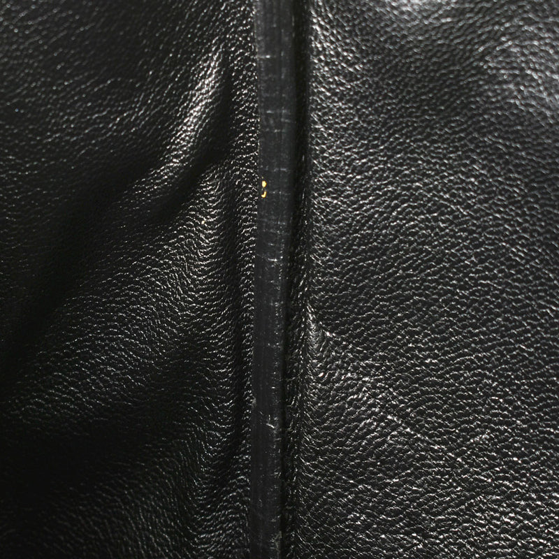 HERMES Hermes Kabana Black Silver Bracket □ D engraved (around 2000) Ladies Togo Tote Bag B Rank used Ginzo