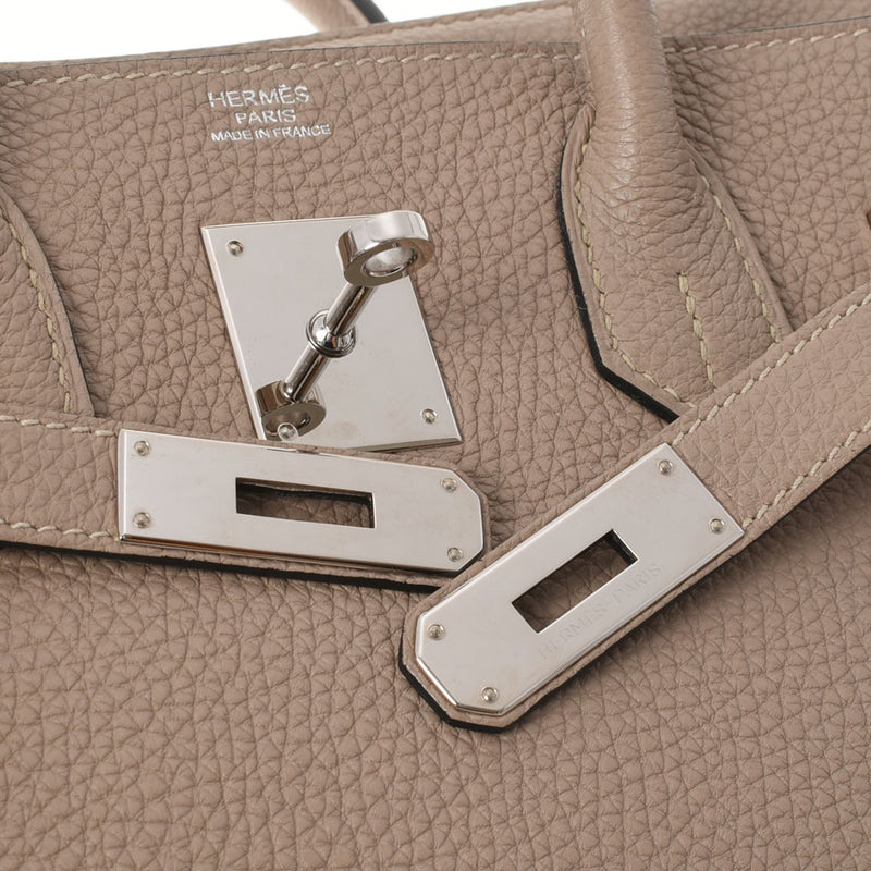 HERMES エルメス バーキン30 トゥルティエールグレー パラジウム金具 □O刻印(2011年頃) レディース トゴ ハンドバッグ Aランク 中古 銀蔵
