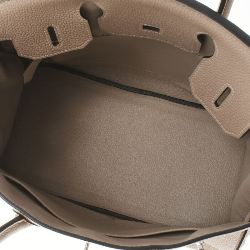 HERMES エルメス バーキン30 トゥルティエールグレー パラジウム金具 □O刻印(2011年頃) レディース トゴ ハンドバッグ Aランク 中古 銀蔵