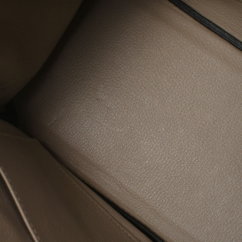 HERMES エルメス バーキン30 トゥルティエールグレー パラジウム金具 □O刻印(2011年頃) レディース トゴ ハンドバッグ Aランク 中古 銀蔵