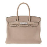 HERMES エルメス バーキン30 トゥルティエールグレー パラジウム金具 □O刻印(2011年頃) レディース トゴ ハンドバッグ Aランク 中古 銀蔵