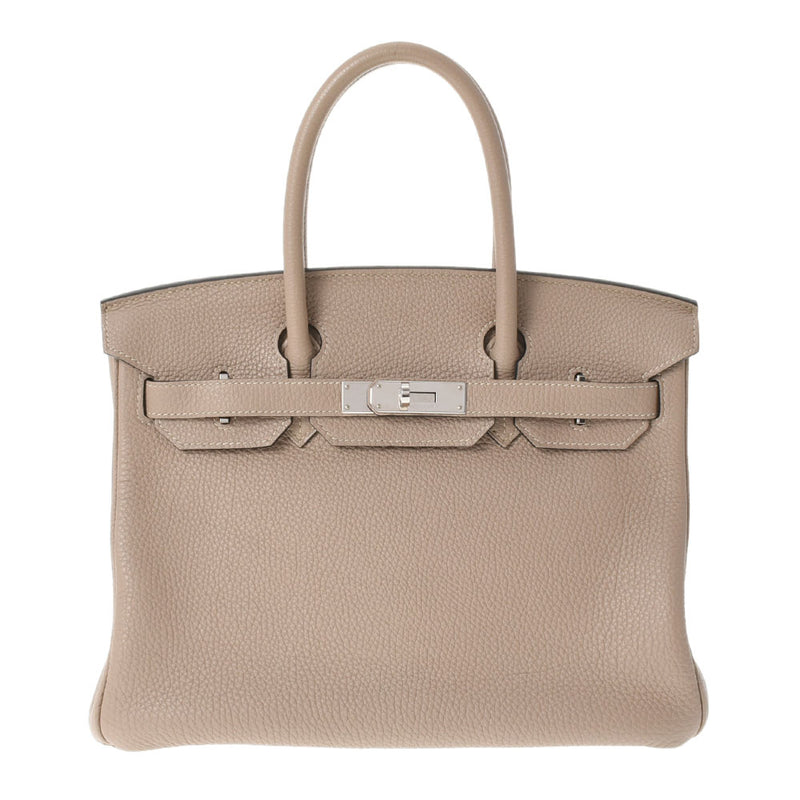 HERMES エルメス バーキン30 トゥルティエールグレー パラジウム金具 □O刻印(2011年頃) レディース トゴ ハンドバッグ Aランク 中古 銀蔵