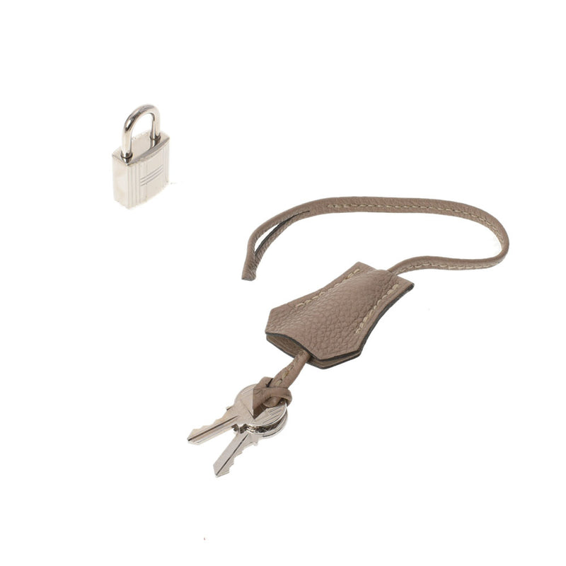 HERMES エルメス バーキン30 トゥルティエールグレー パラジウム金具 □O刻印(2011年頃) レディース トゴ ハンドバッグ Aランク 中古 銀蔵