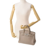 HERMES エルメス バーキン30 トゥルティエールグレー パラジウム金具 □O刻印(2011年頃) レディース トゴ ハンドバッグ Aランク 中古 銀蔵