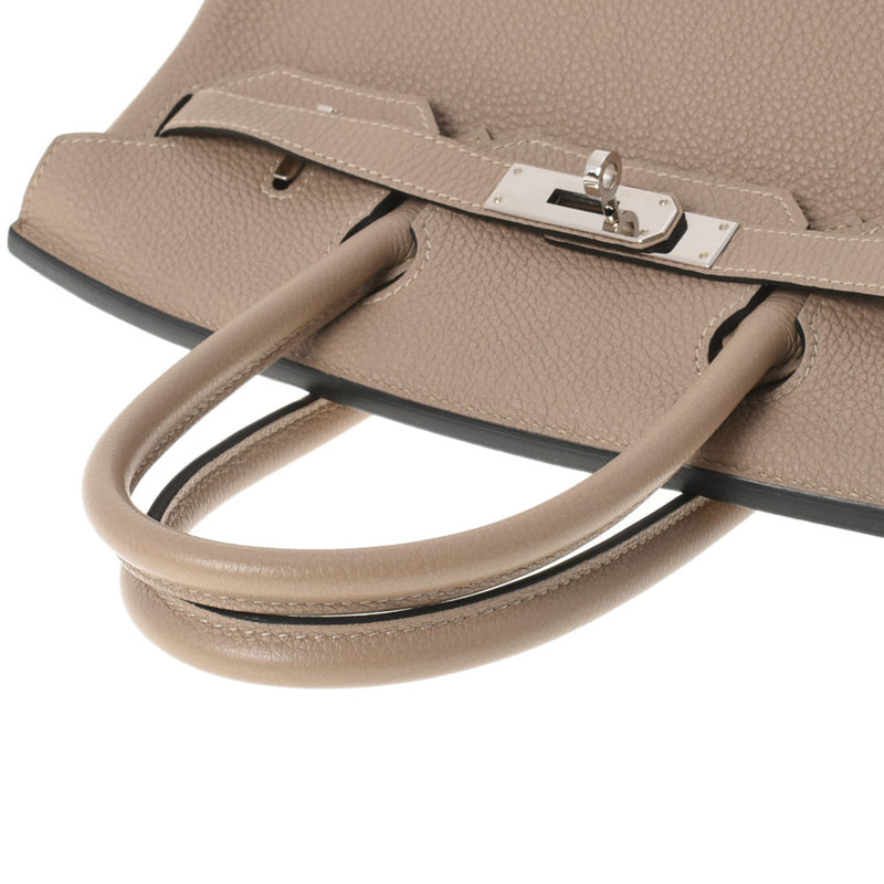 HERMES エルメス バーキン30 トゥルティエールグレー パラジウム金具 □O刻印(2011年頃) レディース トゴ ハンドバッグ Aランク 中古 銀蔵