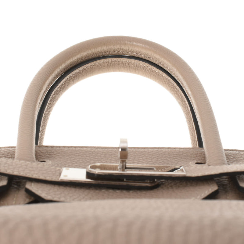 HERMES エルメス バーキン30 トゥルティエールグレー パラジウム金具 □O刻印(2011年頃) レディース トゴ ハンドバッグ Aランク 中古 銀蔵