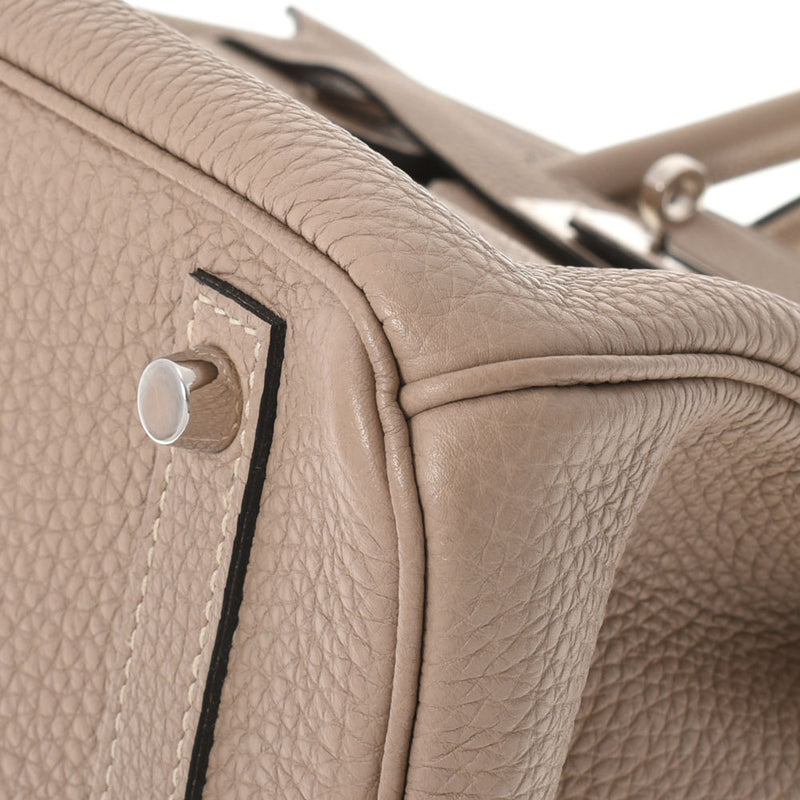 HERMES エルメス バーキン30 トゥルティエールグレー パラジウム金具 □O刻印(2011年頃) レディース トゴ ハンドバッグ Aランク 中古 銀蔵
