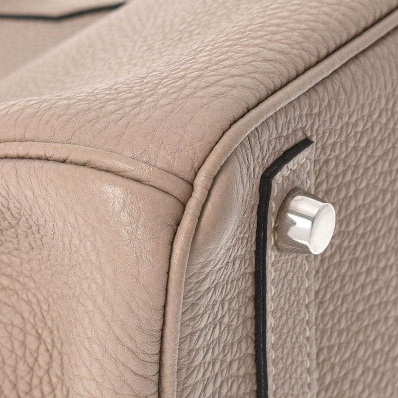 HERMES エルメス バーキン30 トゥルティエールグレー パラジウム金具 □O刻印(2011年頃) レディース トゴ ハンドバッグ Aランク 中古 銀蔵