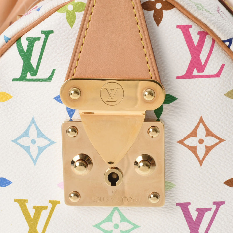 LOUIS VUITTON Louis Vuitton Multicolor Speedy 30 Bron (White) M92643 Ladies Monogram Multicolor Handbag AB Rank Used Ginzo