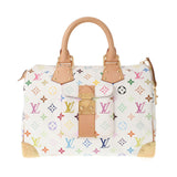 LOUIS VUITTON Louis Vuitton Multicolor Speedy 30 Bron (White) M92643 Ladies Monogram Multicolor Handbag AB Rank Used Ginzo