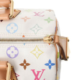 LOUIS VUITTON Louis Vuitton Multicolor Speedy 30 Bron (White) M92643 Ladies Monogram Multicolor Handbag AB Rank Used Ginzo