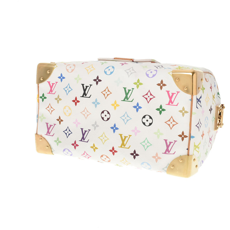 LOUIS VUITTON ルイヴィトン マルチカラー スピーディ 30 ブロン（白） M92643 レディース モノグラムマルチカラー ハンドバッグ ABランク 中古 銀蔵