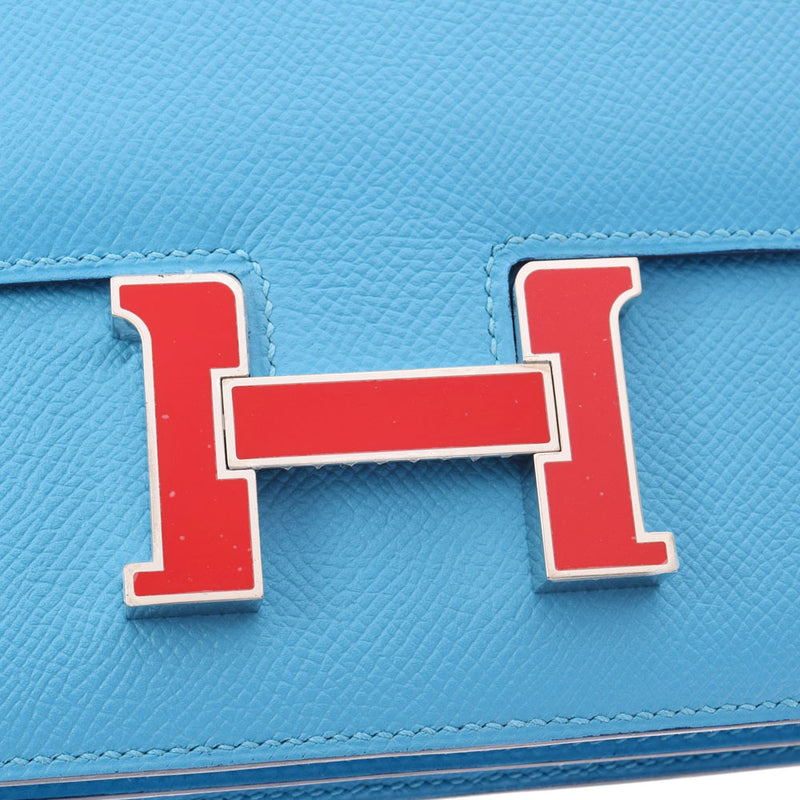 HERMES エルメス コンスタンスミニ 18 ブルーノール シルバー金具 D刻印(2019年頃) レディース ヴォーエプソン ショルダーバッグ 未使用 銀蔵