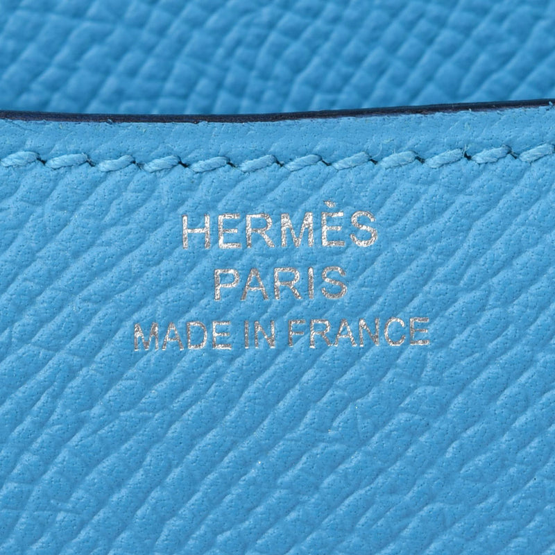 HERMES Hermes Constance Mini 18 Blue No Silver Bracket D Engraved (around 2019) Ladies Vo Epson Shoulder Bag Unused Ginzo