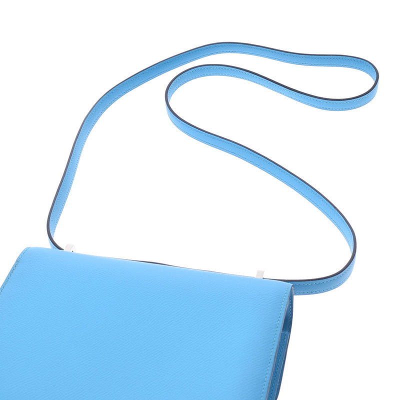 HERMES エルメス コンスタンスミニ 18 ブルーノール シルバー金具 D刻印(2019年頃) レディース ヴォーエプソン ショルダーバッグ 未使用 銀蔵