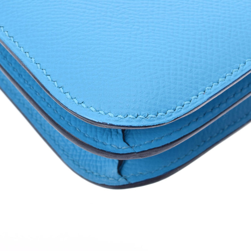 HERMES エルメス コンスタンスミニ 18 ブルーノール シルバー金具 D刻印(2019年頃) レディース ヴォーエプソン ショルダーバッグ 未使用 銀蔵