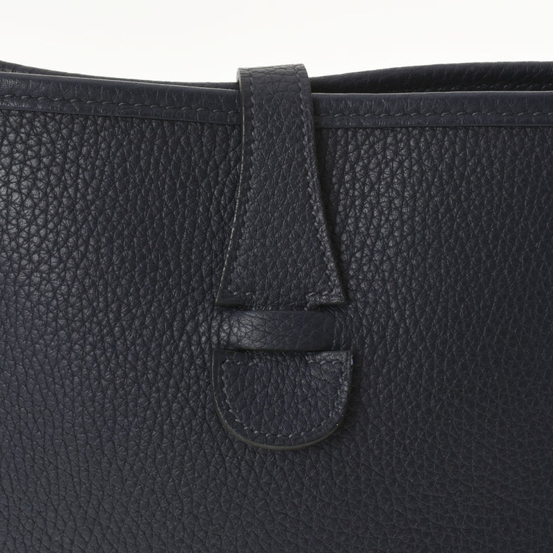 HERMES エルメス エヴリン3 PM  ブルーニュイ パラジウム金具 D刻印(2019年頃) ユニセックス トリヨンクレマンス  ショルダーバッグ Aランク 中古 銀蔵
